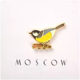 Значок металлический Синица картинка 343611 - МосИгра